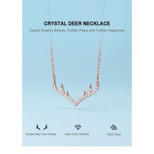 CRYSTAL DEER NECKLACE